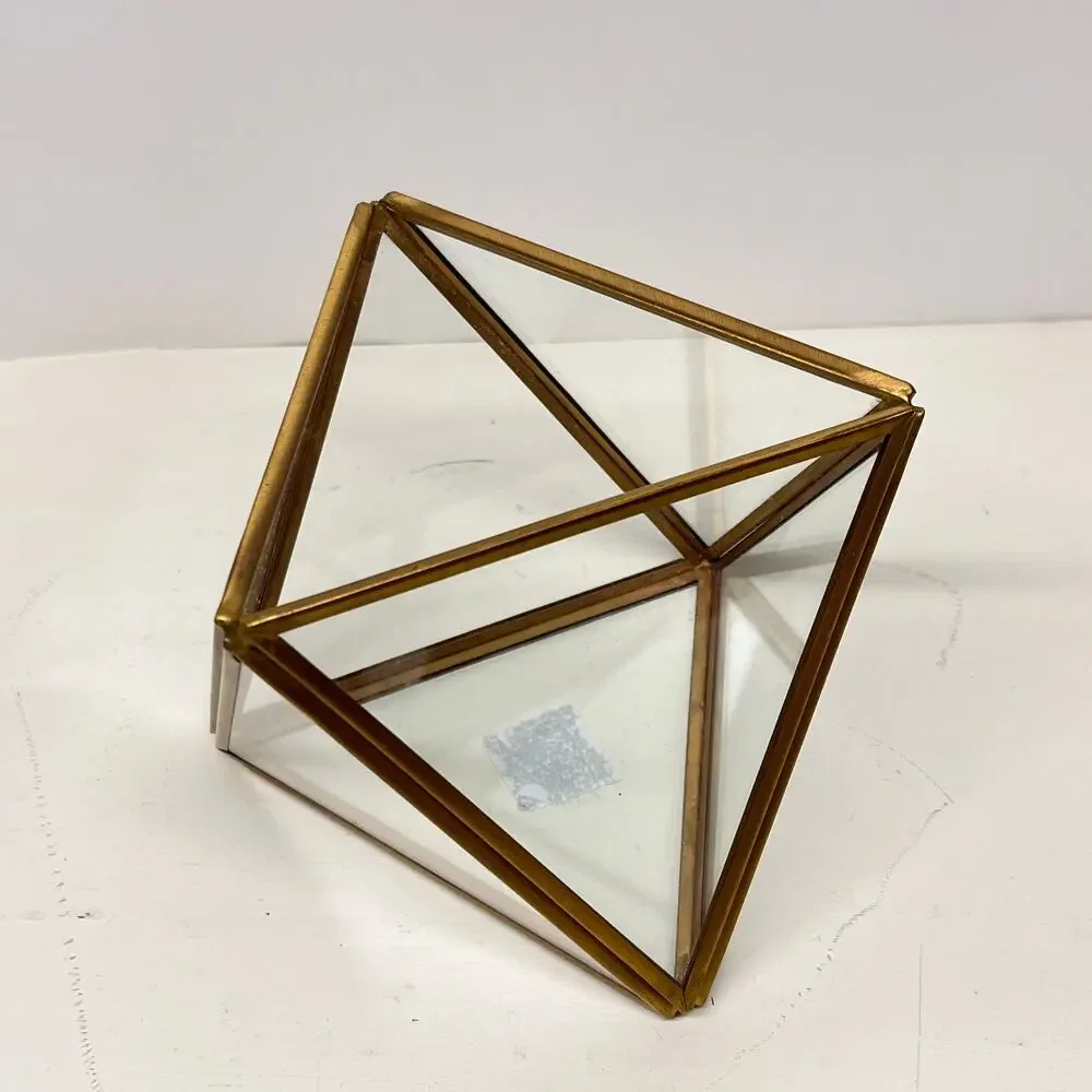 West Elm Geometric Faceted Glass Terrariums